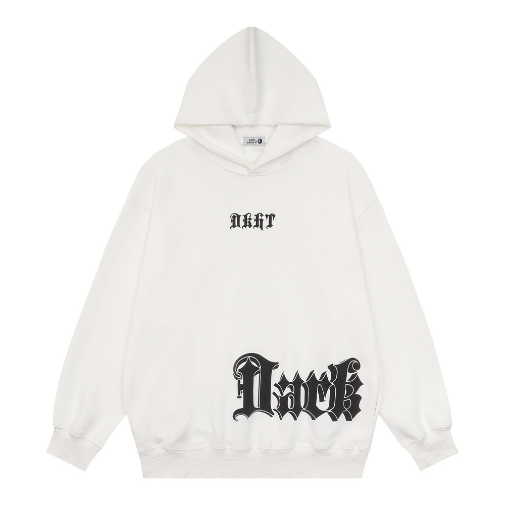 Stylish Gothic Cool Letter Printed Hoodie