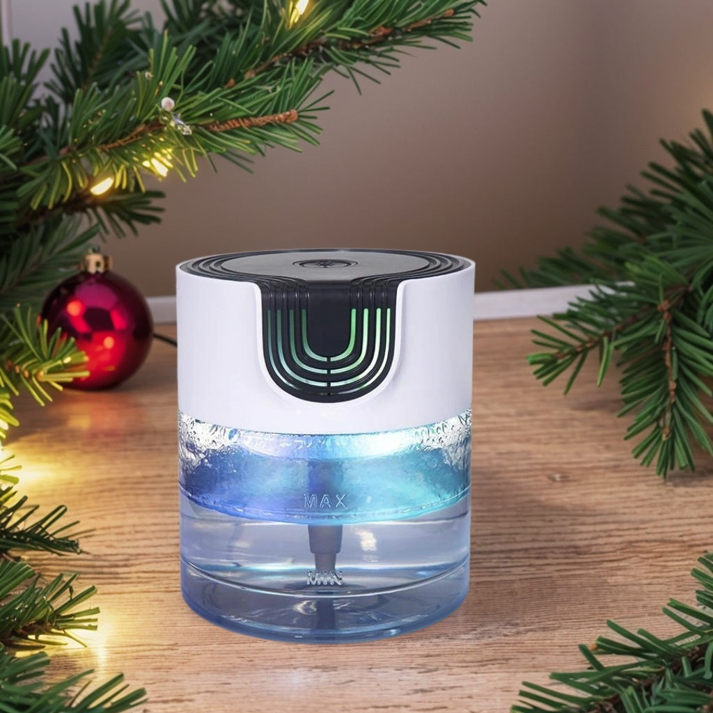 Air Purifier -Air Cleaner With LED Night Colourful Light, For Home And Office. Small Essential Oil Aroma Diffuser For Smoke, Pets