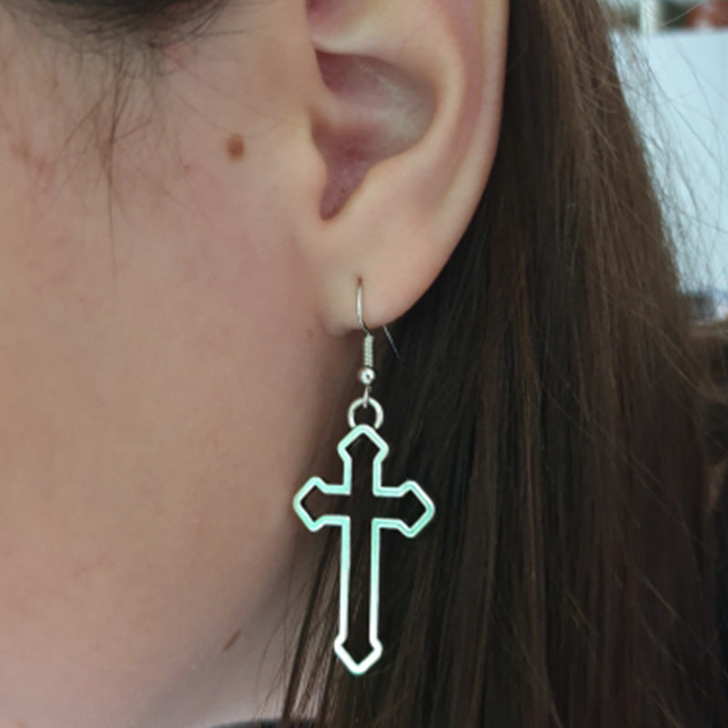 Trendy Vintage Cross Earrings