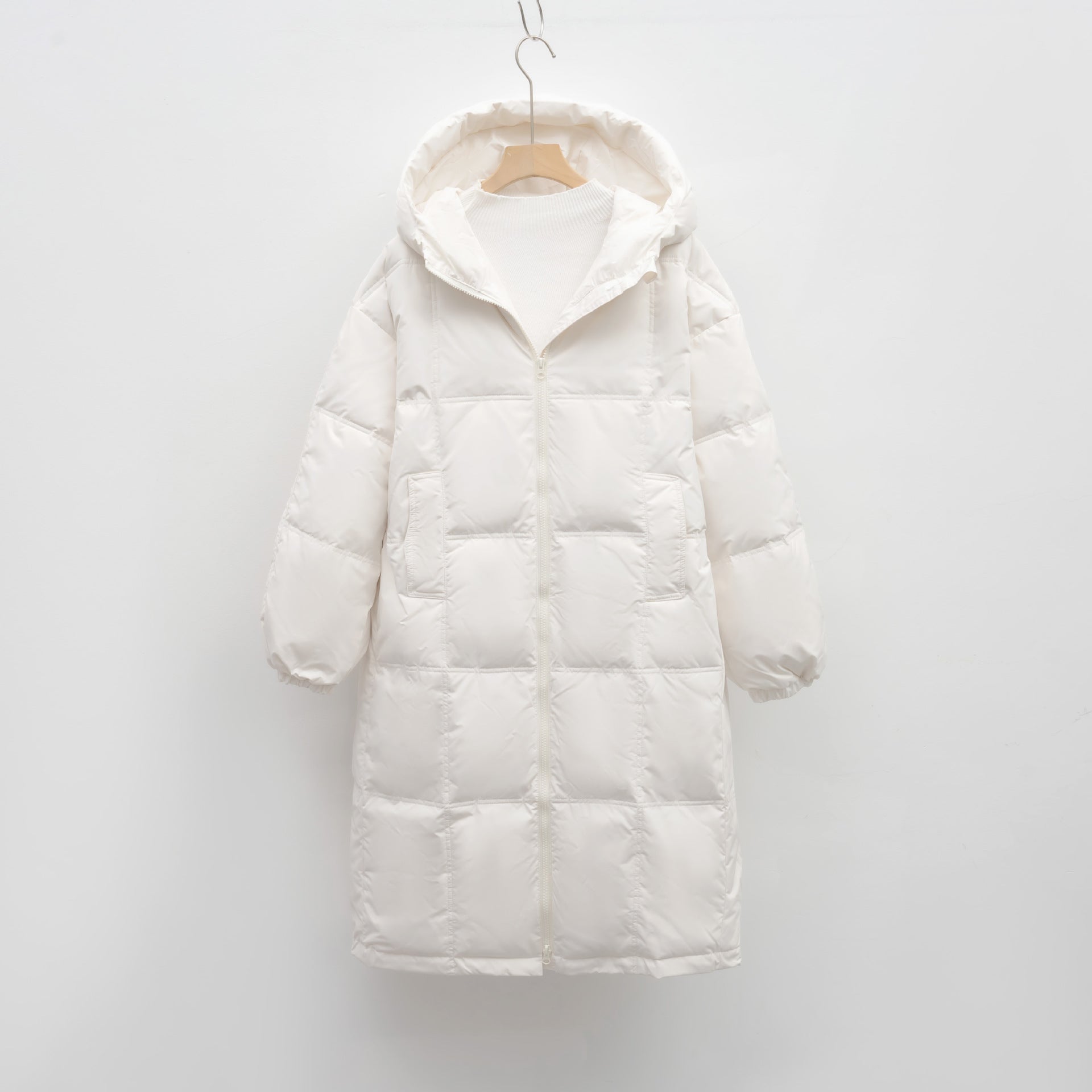 Thickened Loose Bread Jacket New Duck Down Winter Coat Extended Knee-length Down Jacket Women