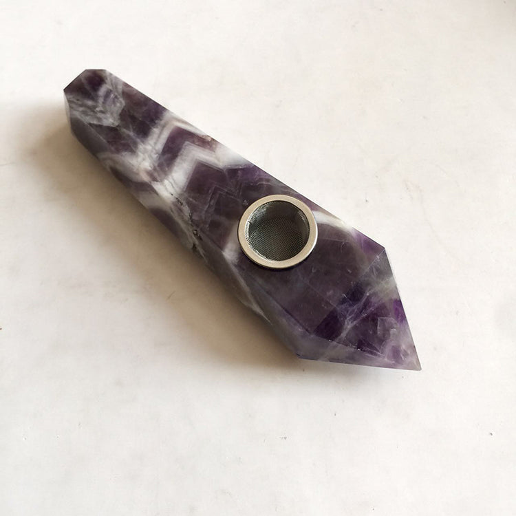 Dream Amethyst Smoking Pipe - Stone Crystal