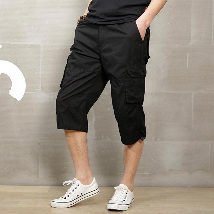 Trendy Cargo Style Cropped Trousers