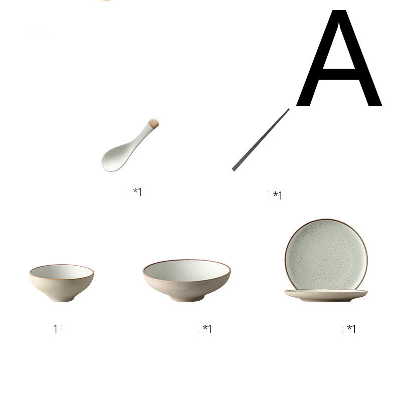 Japanese Style Ceramic Plates, Dish Plate And Tableware Set