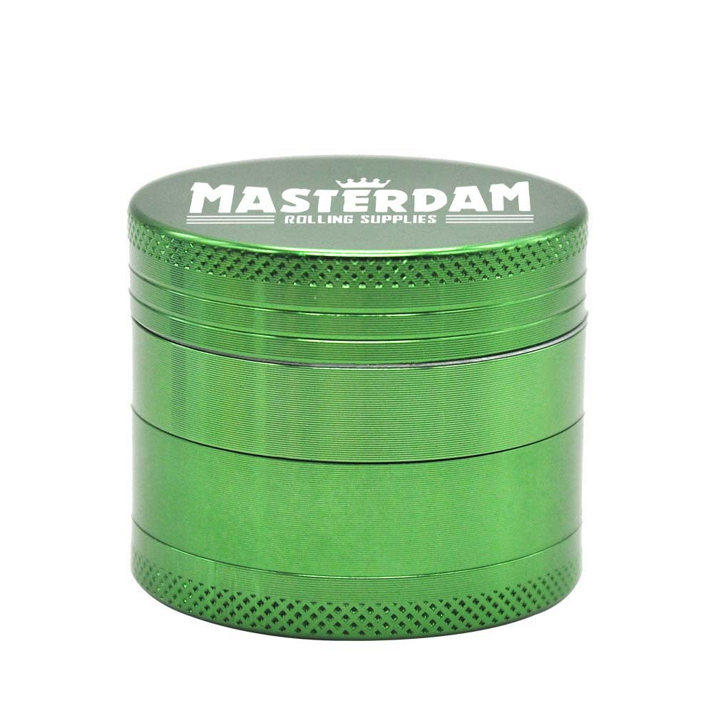 Masterdam 4-Layer Aluminum Alloy Smoke Grinder 50mm Metal Grinder Smoke Crusher Grider Can Be Customized