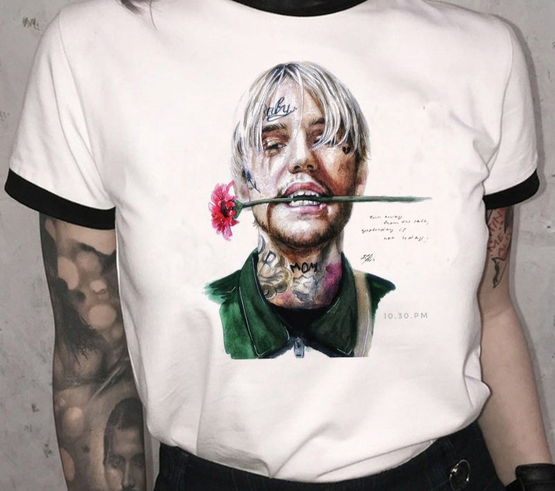 LIL PEEP rapper Harajuku style T Shirt Summer Casual
