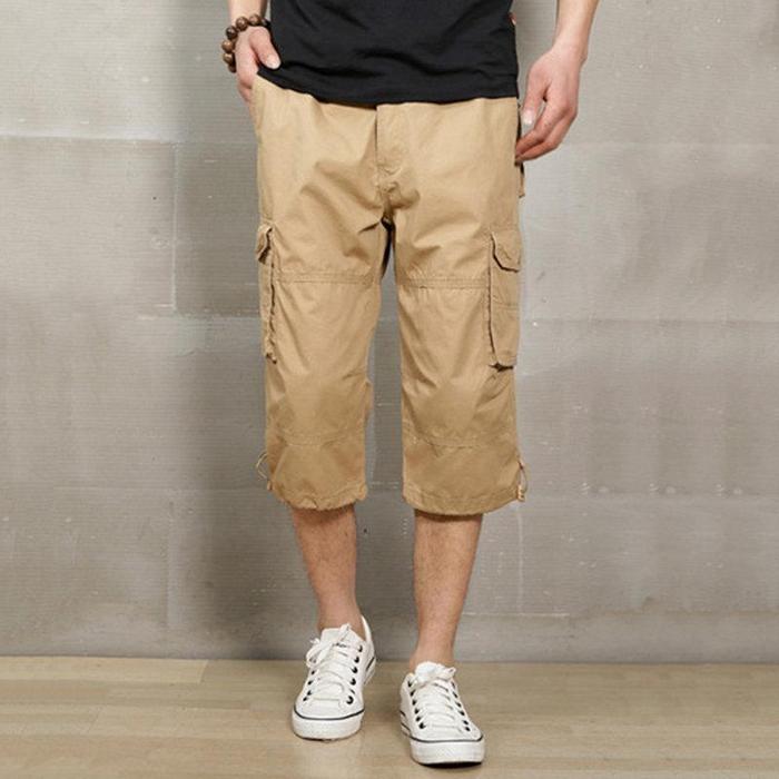 Trendy Cargo Style Cropped Trousers