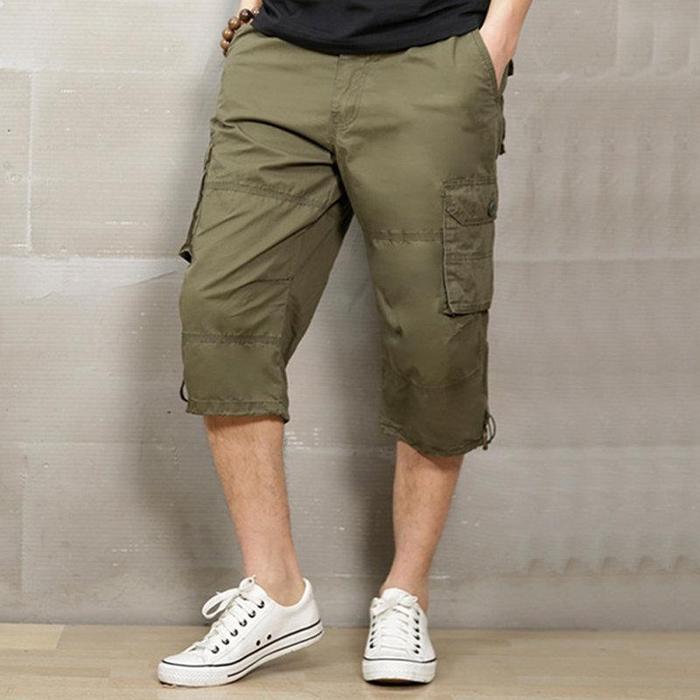 Trendy Cargo Style Cropped Trousers