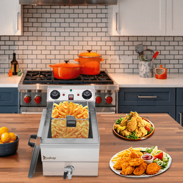 Quality Electric Deep Fryer Silver