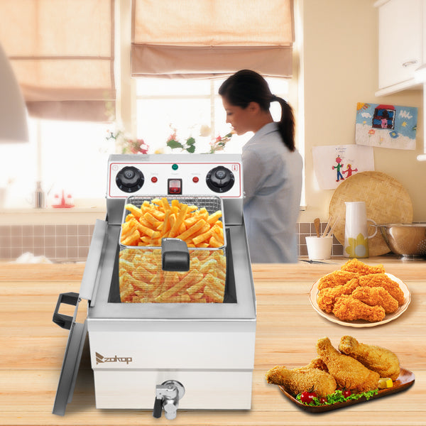 Quality Electric Deep Fryer Silver