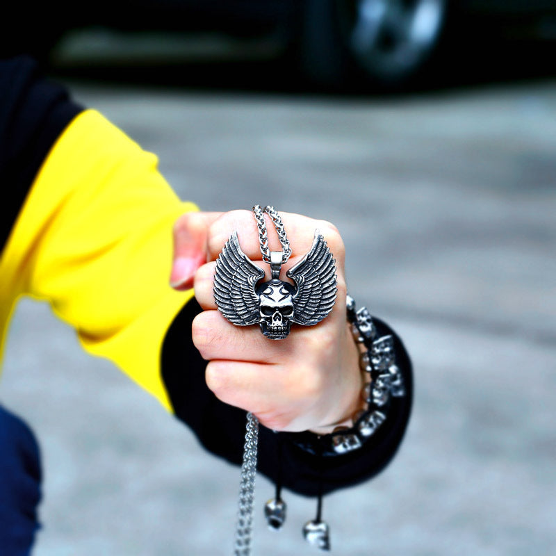 Mens Fashion Skull Pendant Necklace