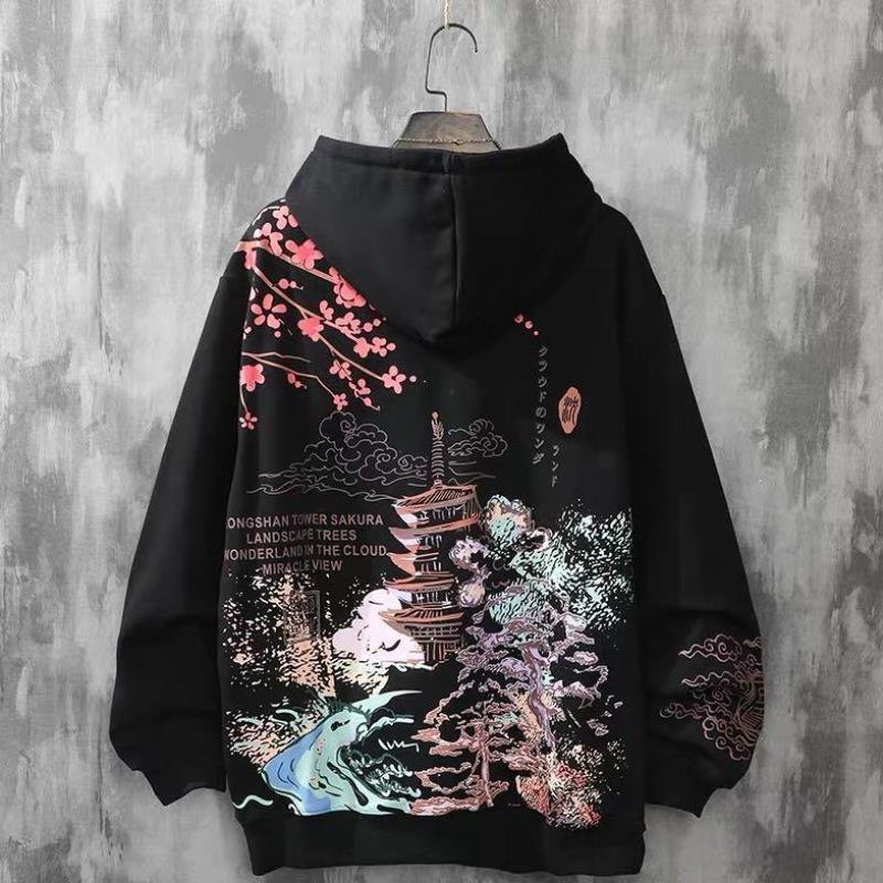 Harajuku Style Loose Hooded Loose Sweater