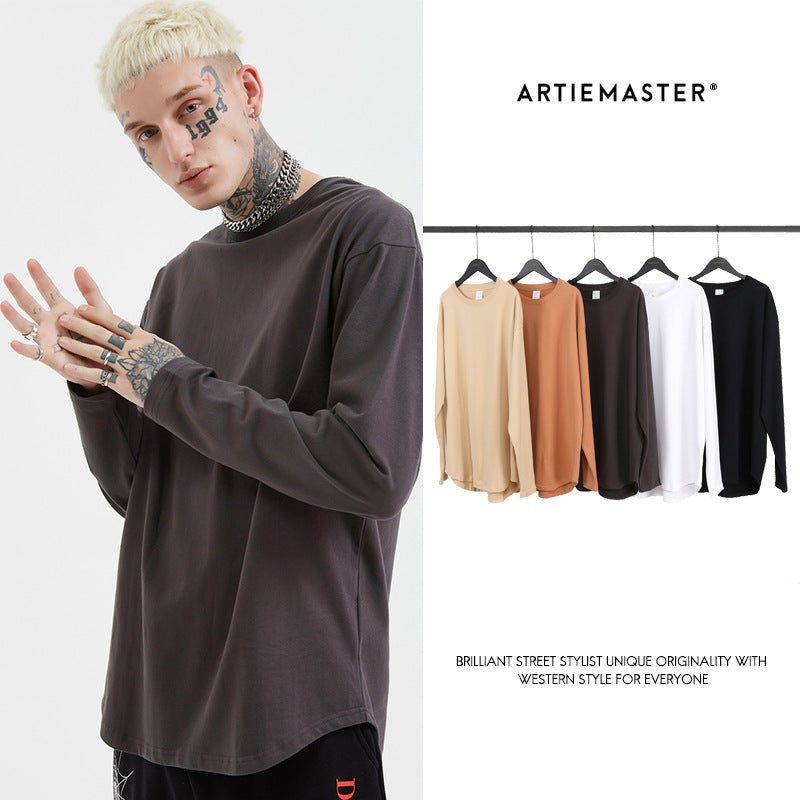 Curved men's loose Jumper style shirt