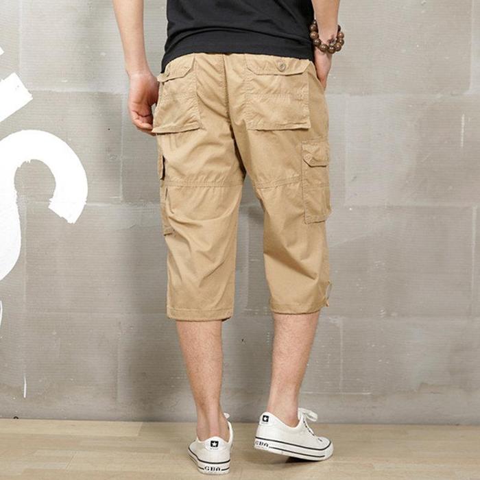 Trendy Cargo Style Cropped Trousers