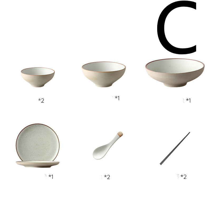 Japanese Style Ceramic Plates, Dish Plate And Tableware Set