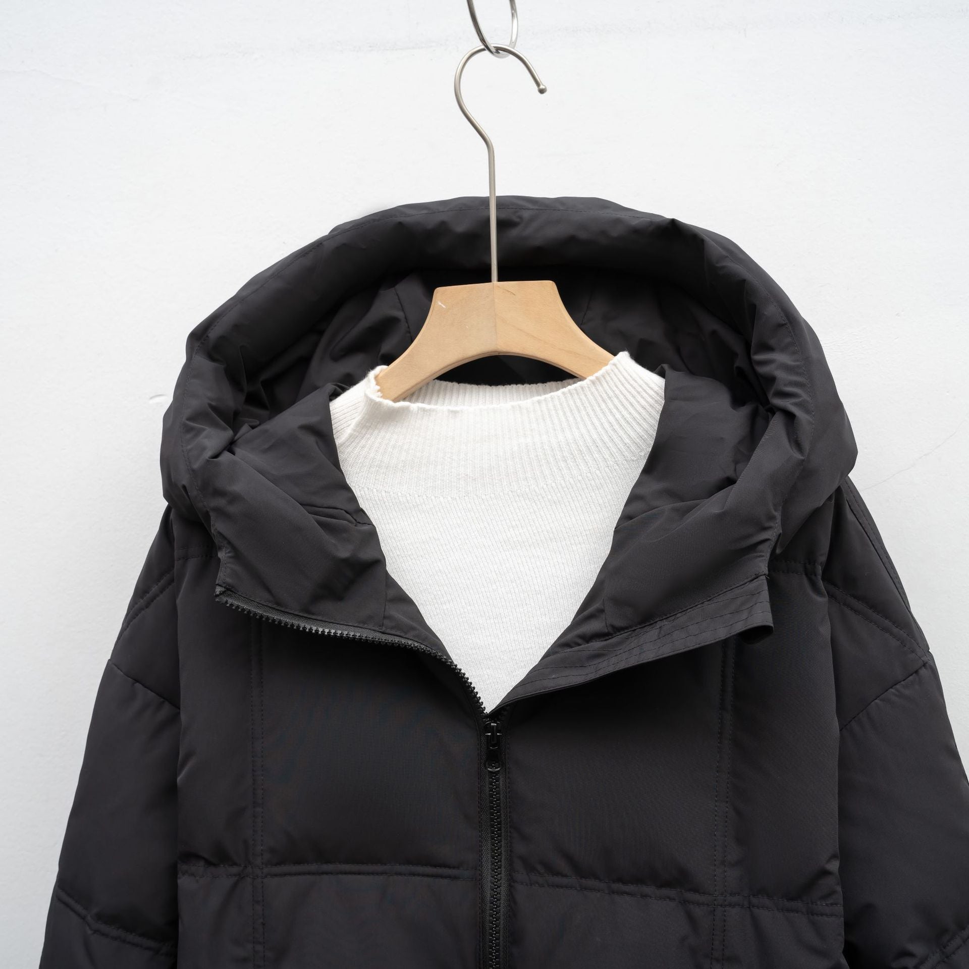 Thickened Loose Bread Jacket New Duck Down Winter Coat Extended Knee-length Down Jacket Women