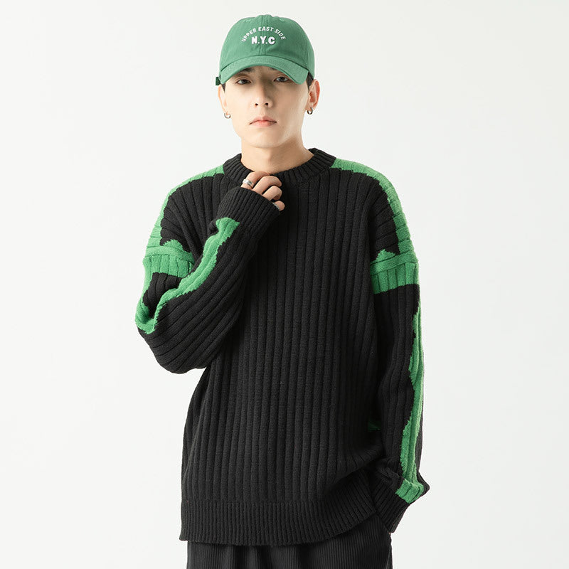 Loose Japanese Vintage Sweater Base Knitting