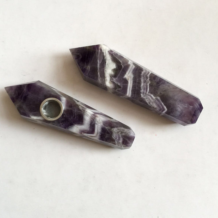 Dream Amethyst Smoking Pipe - Stone Crystal