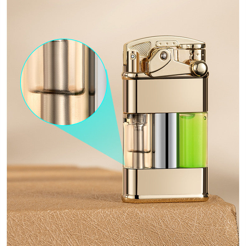 Quicksand Windproof Green Flame Lighter