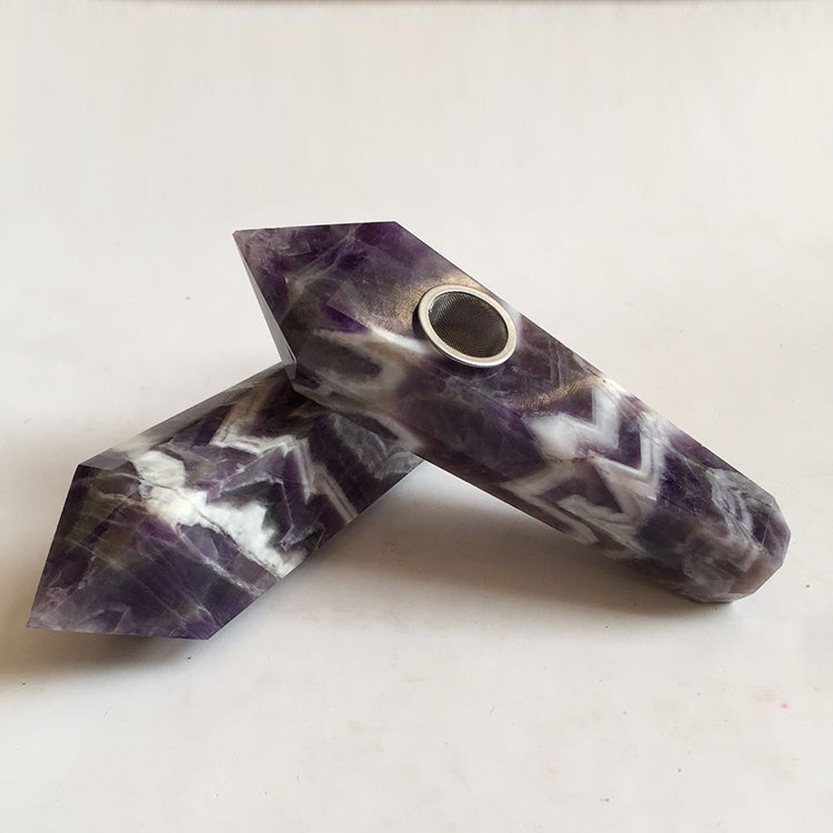 Dream Amethyst Smoking Pipe - Stone Crystal