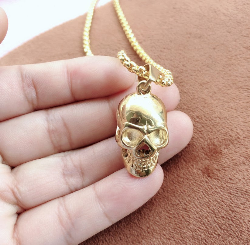 Mens Fashion Skull Pendant Necklace
