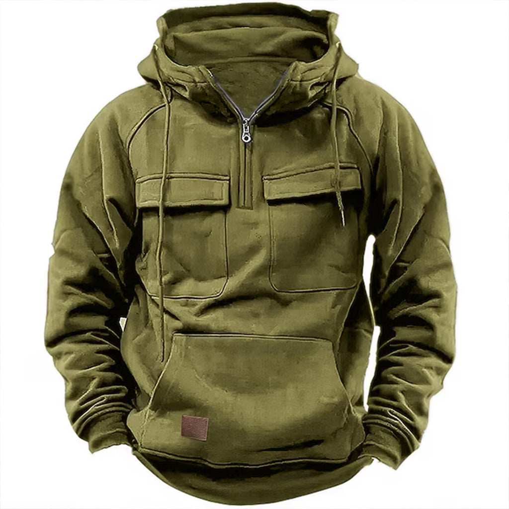 Men's Solid Colour Stand-Out Casual Sweatshirt