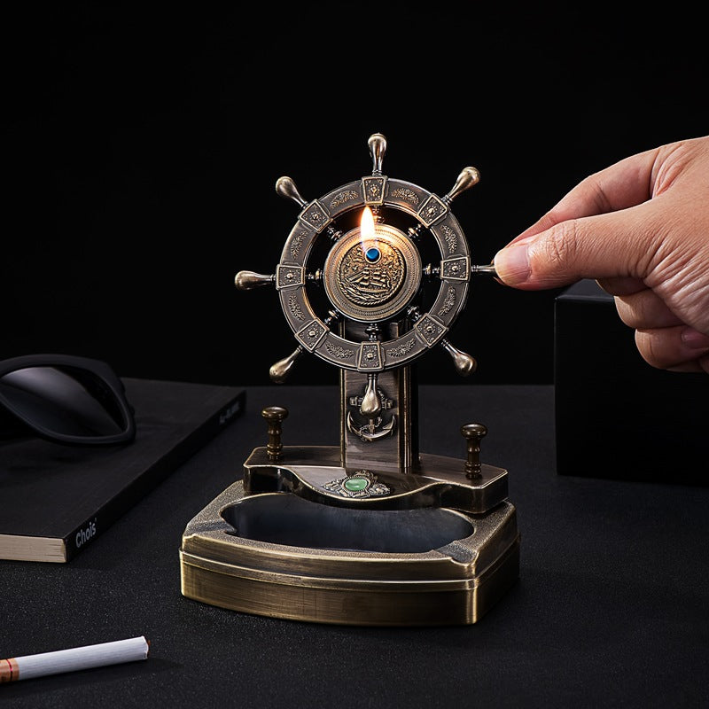 Creative Desktop Craft Lighter Ashtray