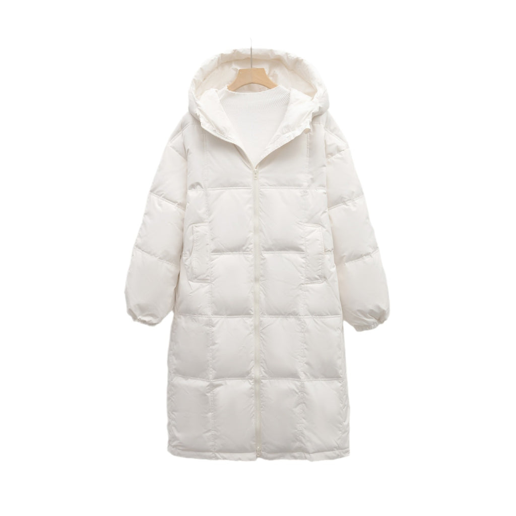 Thickened Loose Bread Jacket New Duck Down Winter Coat Extended Knee-length Down Jacket Women