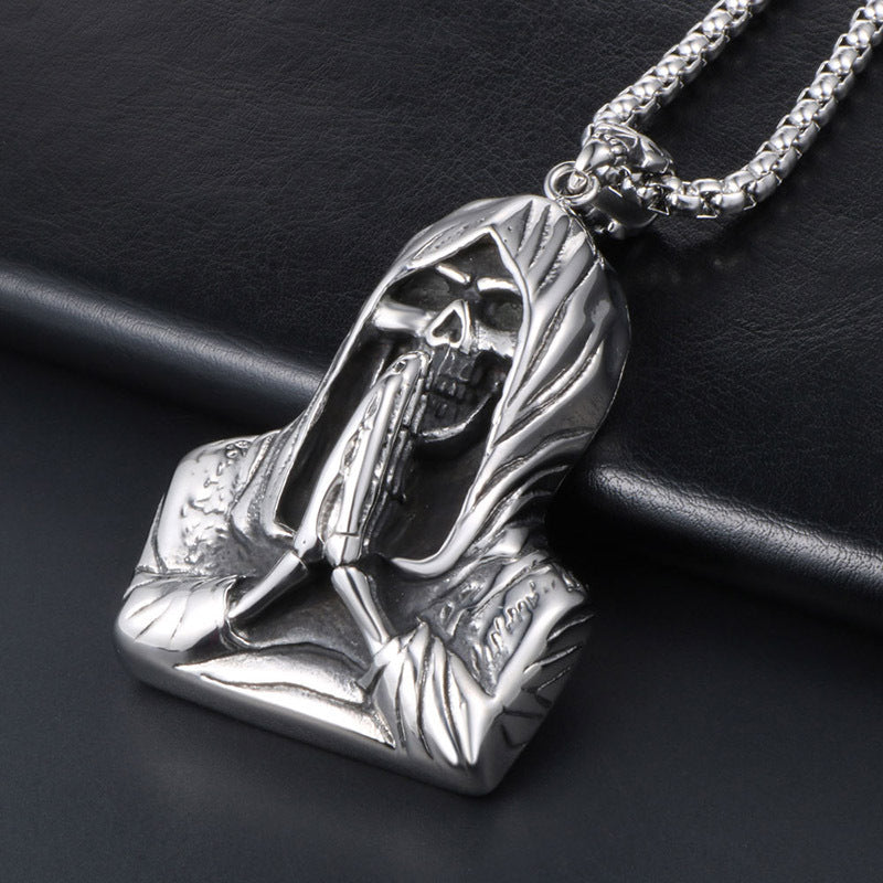 Mens Fashion Skull Pendant Necklace