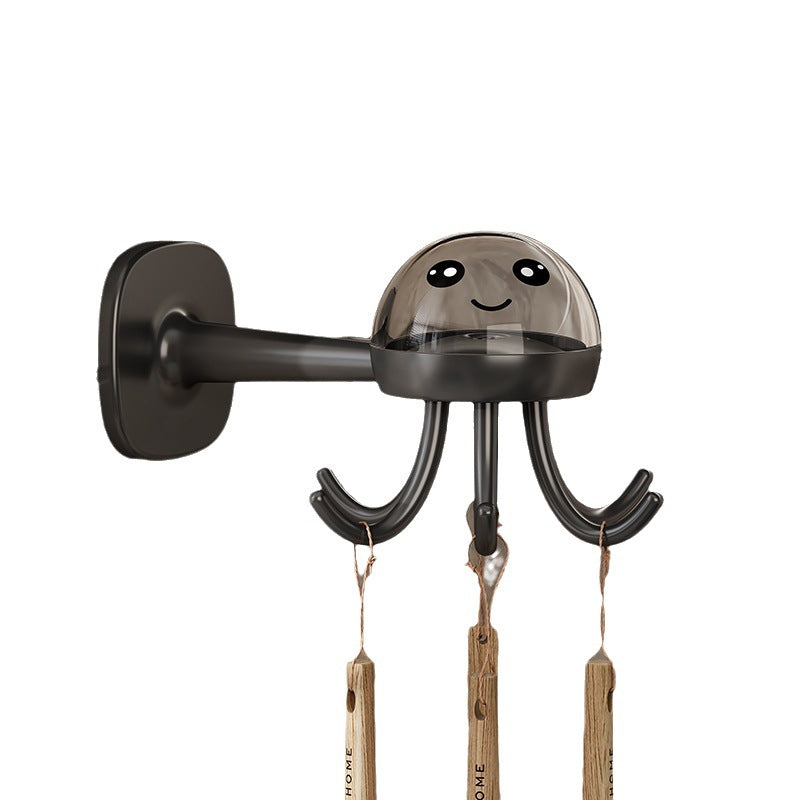 Powerful Multi-functional Six-claw Rotating Hook Rack Kitchen Storage Gadgets