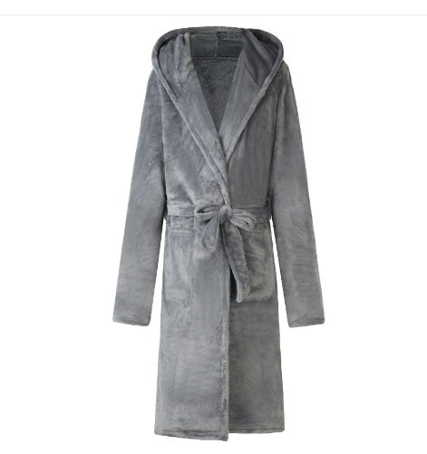 Comfy Nylon Hooded Bathrobe