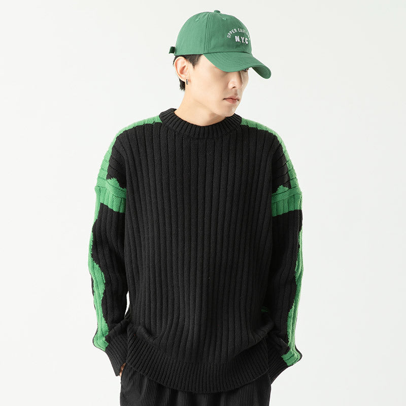 Loose Japanese Vintage Sweater Base Knitting