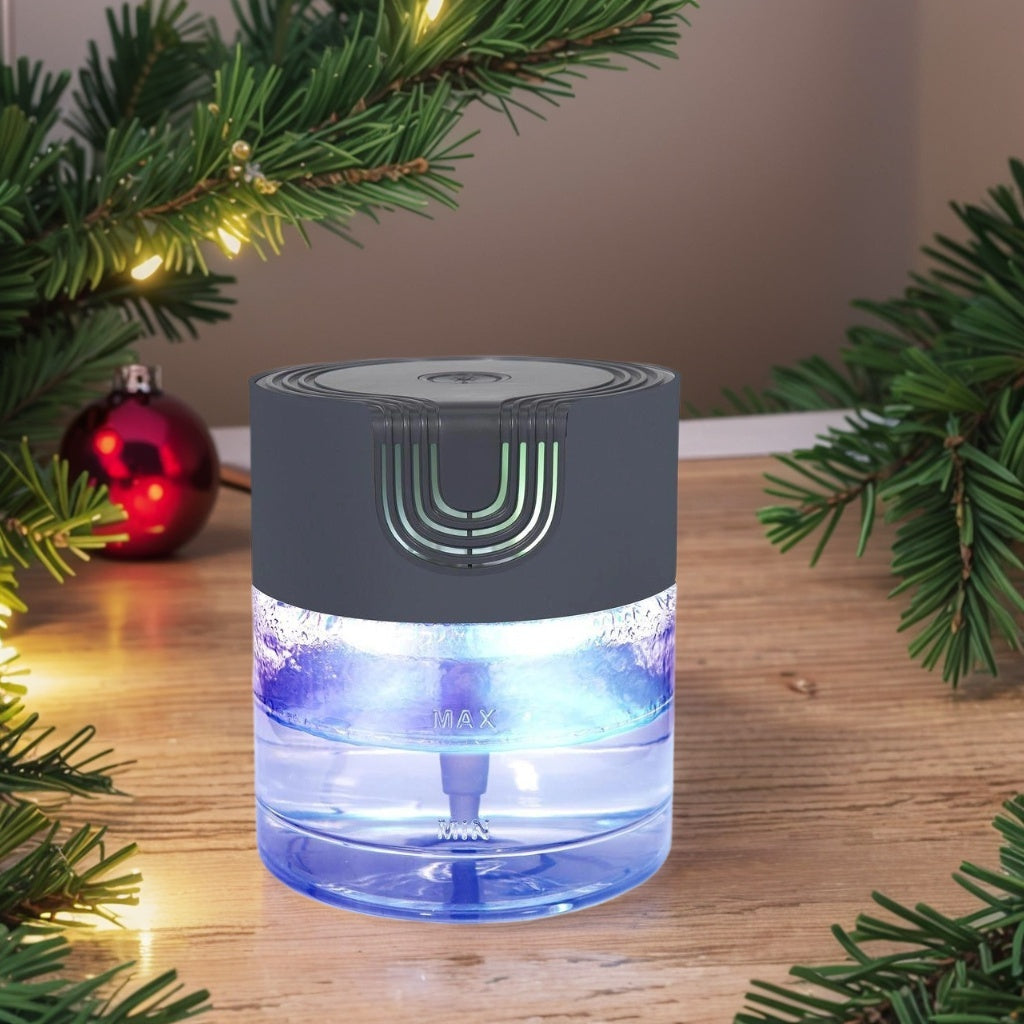 Air Purifier -Air Cleaner With LED Night Colourful Light, For Home And Office. Small Essential Oil Aroma Diffuser For Smoke, Pets