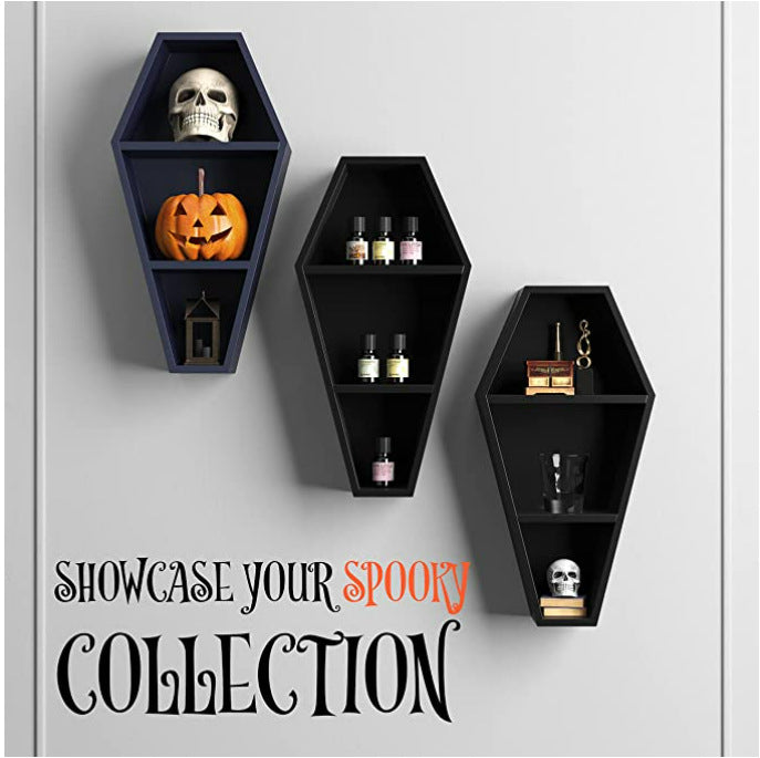 Halloween Coffin Shelving, Ghostly Gothic