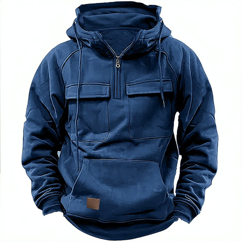Men's Solid Colour Stand-Out Casual Sweatshirt