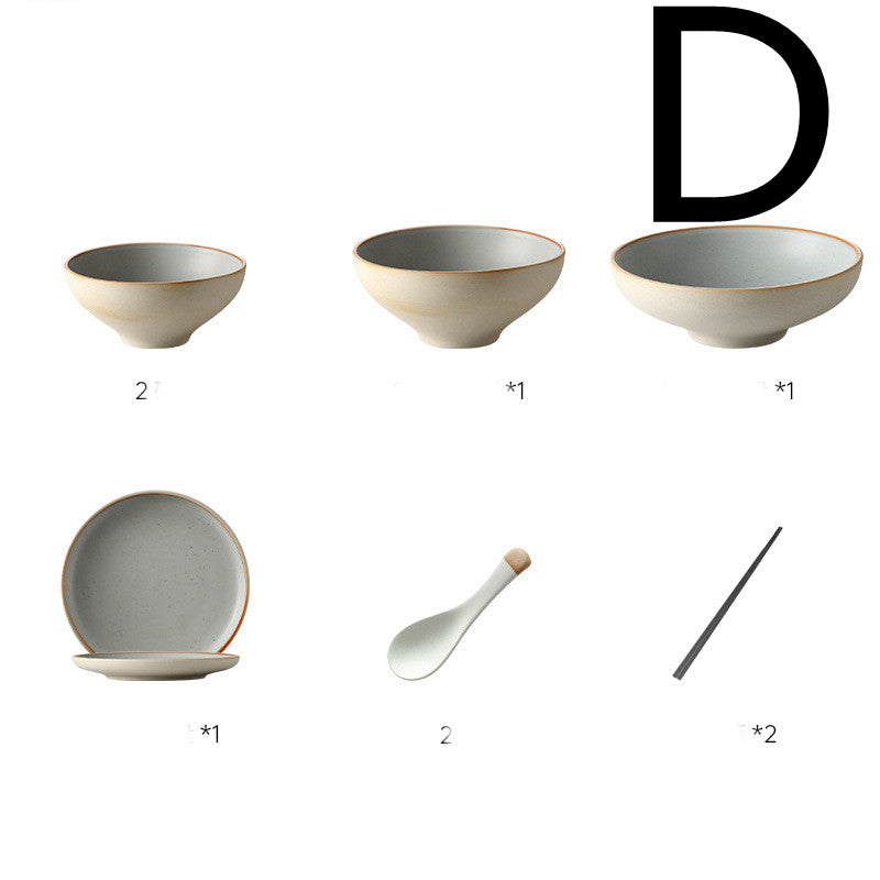 Japanese Style Ceramic Plates, Dish Plate And Tableware Set
