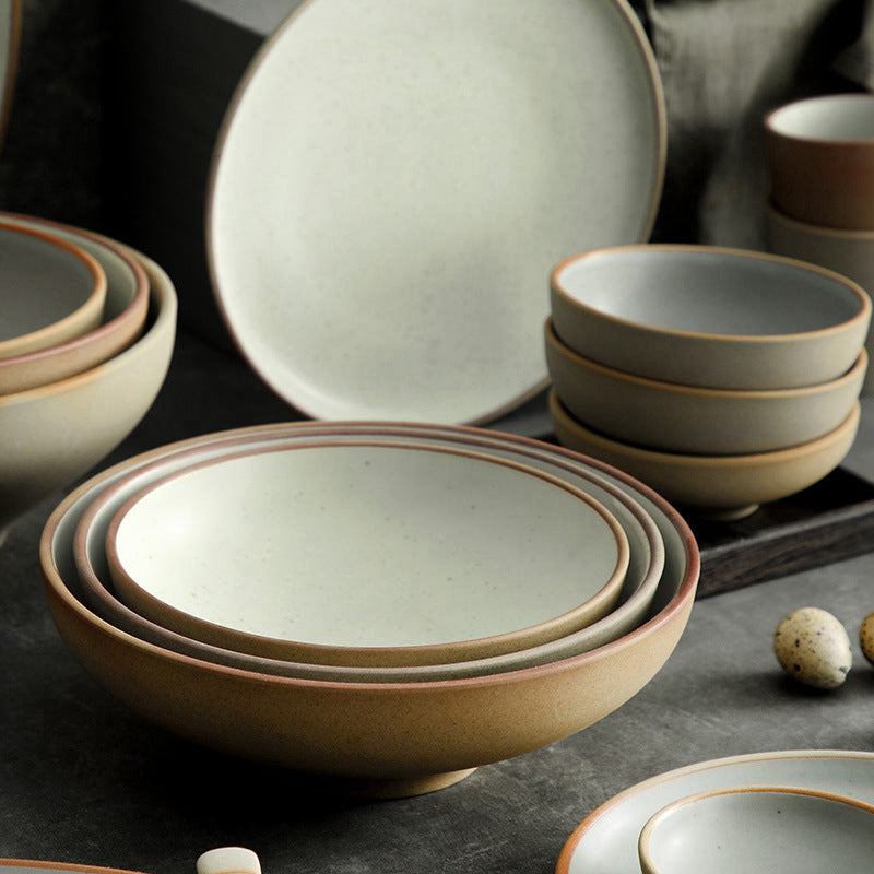 Japanese Style Ceramic Plates, Dish Plate And Tableware Set