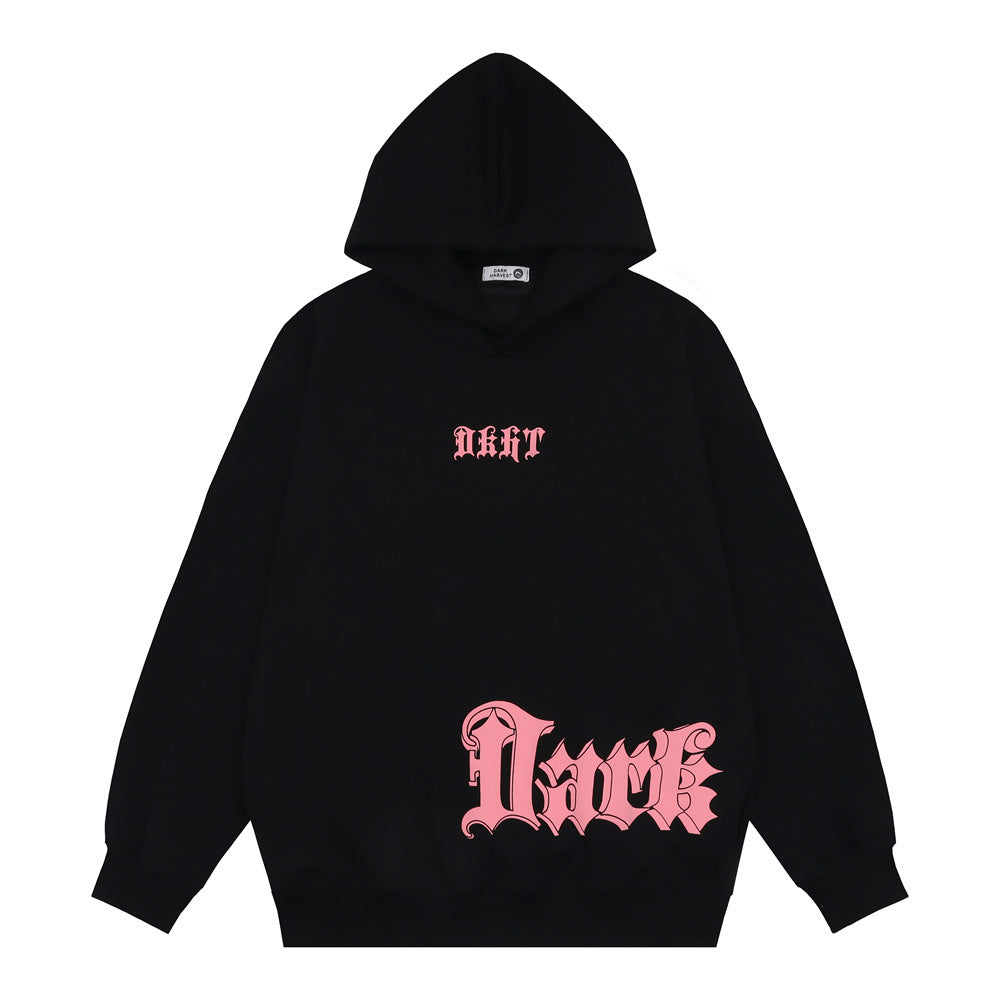 Stylish Gothic Cool Letter Printed Hoodie