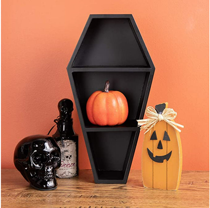 Halloween Coffin Shelving, Ghostly Gothic